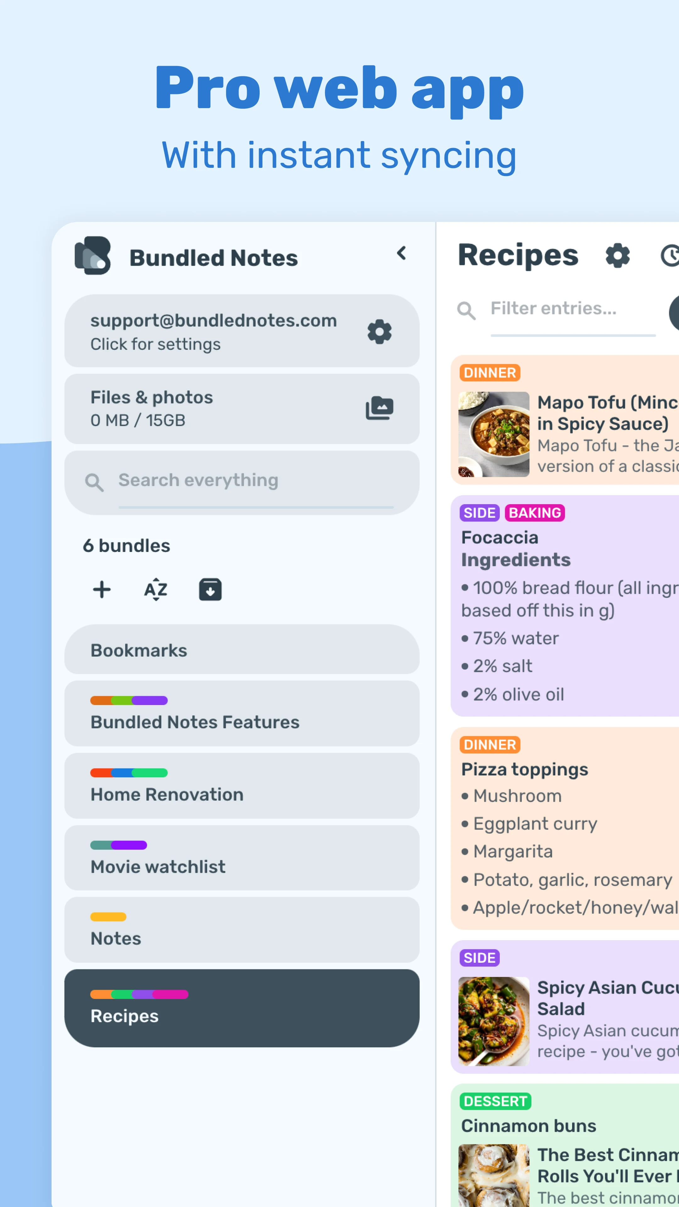 Bundled Notes - List, Organize screenshot