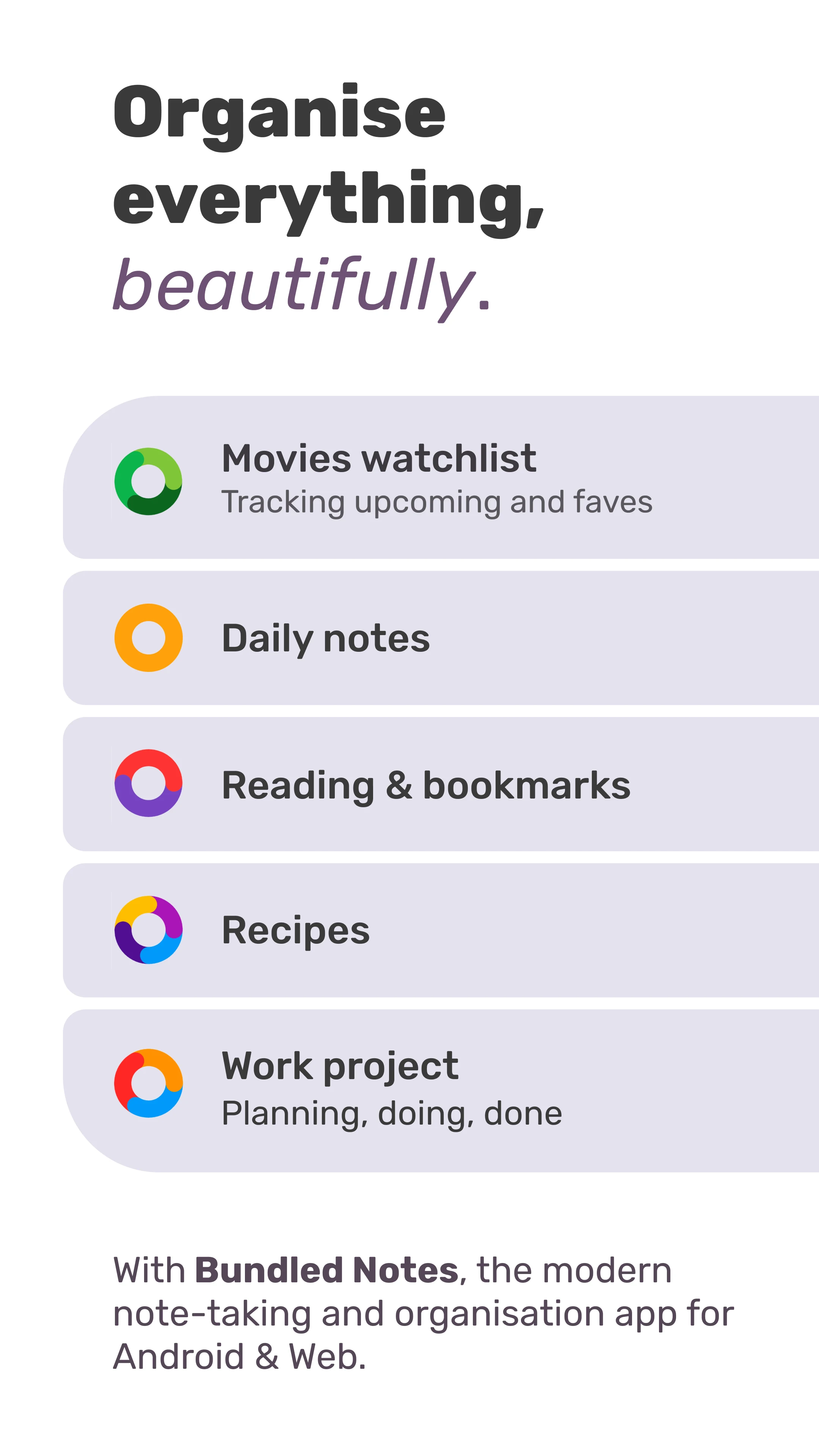 Bundled Notes - List, Organize screenshot